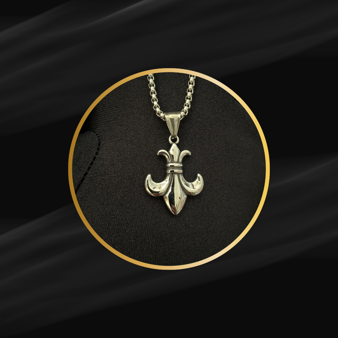 SS | Fleur-de-Lis Pendant with Chain – Timeless & Stylish