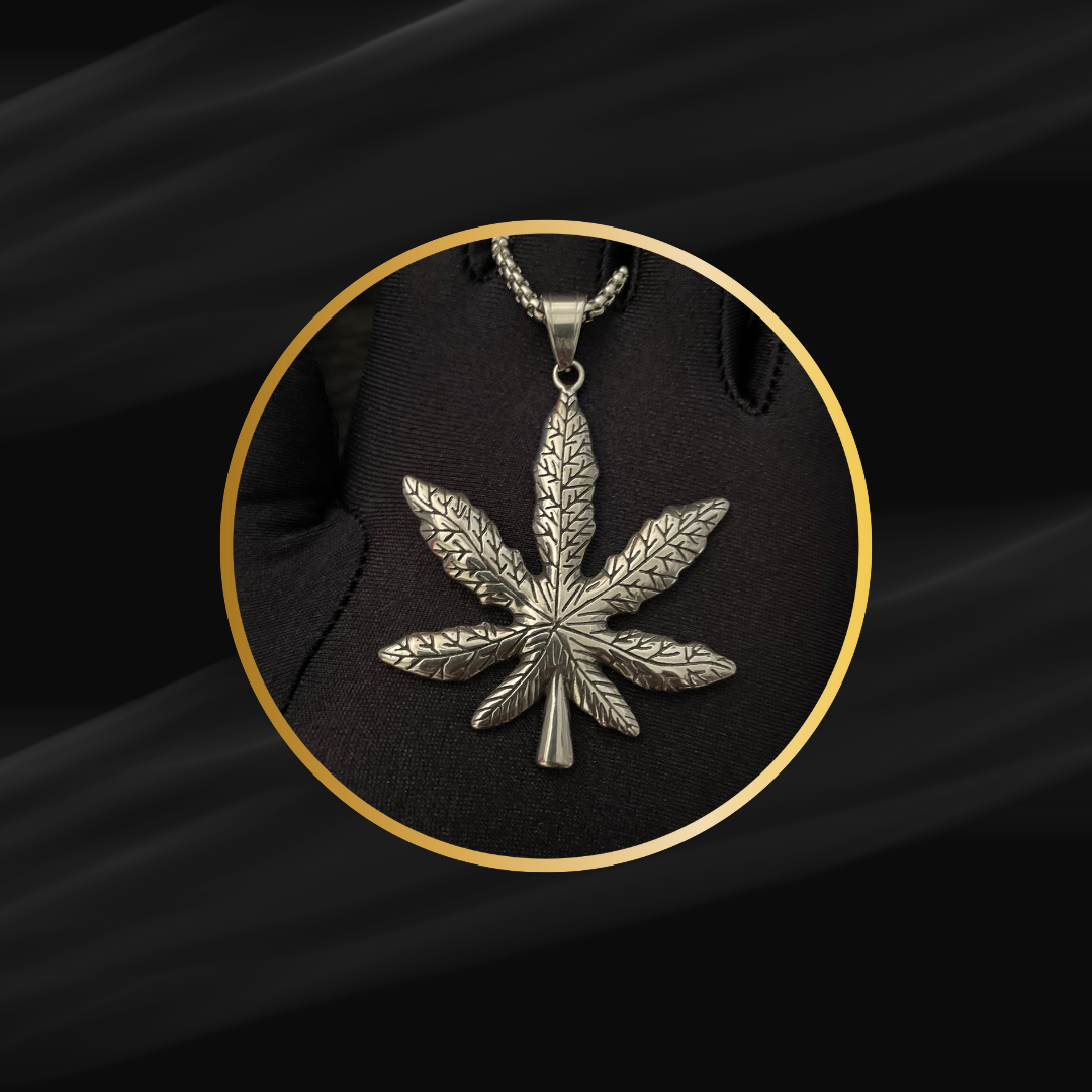 SS | Cannabis Leaf Pendant with Chain