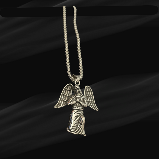 Angel Mother Mary Pendant with Chain