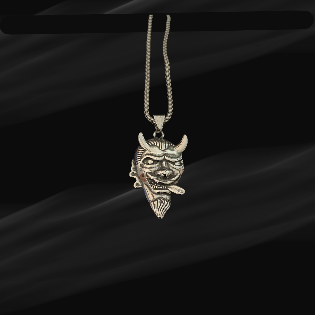 Smoking Monster Pendant with Chain – Bold & Edgy