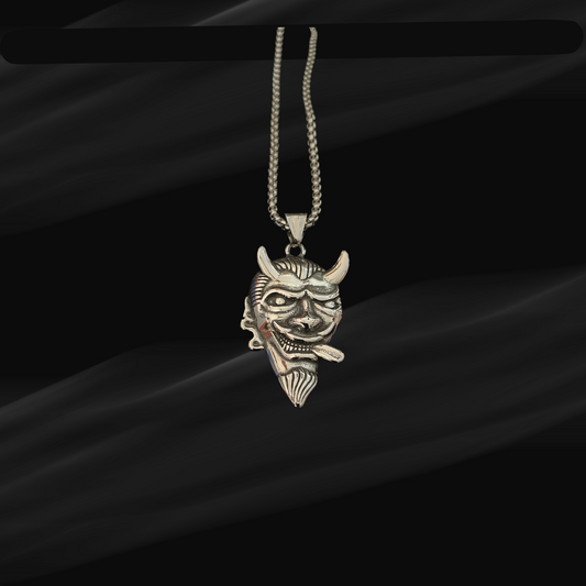 Smoking Monster Pendant with Chain – Bold & Edgy
